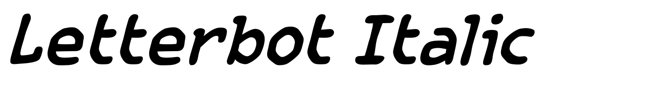 Letterbot Italic